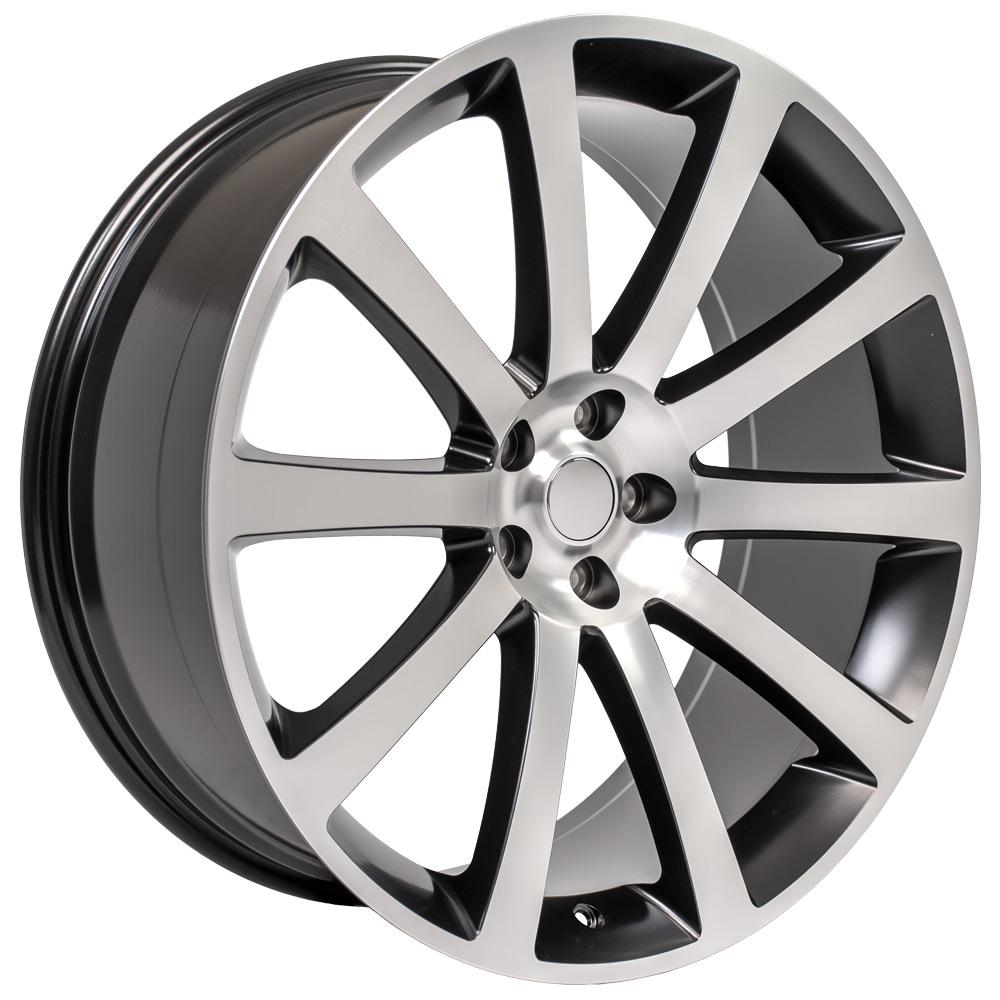 22x9 OE Wheels CL02 Satin Black Machined Wheel 5x115 (18mm)