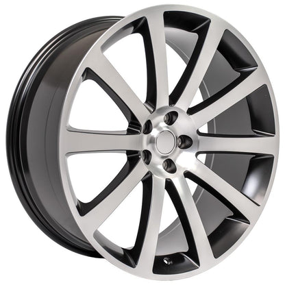 22x9 OE Wheels CL02 Satin Black Machined Wheel 5x115 (18mm)