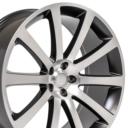 22x9 OE Wheels CL02 Satin Black Machined Wheel 5x115 (18mm)