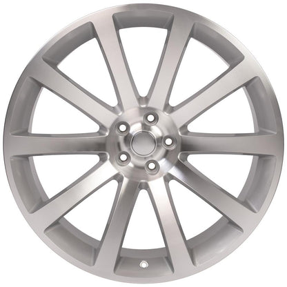 22x9 OE Wheels CL02 Silver Machined Wheel 5x115 (18mm)