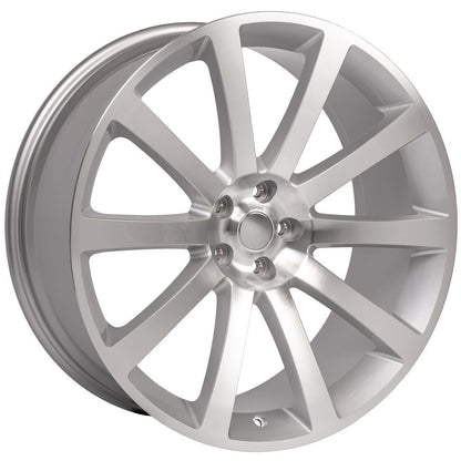 22x9 OE Wheels CL02 Silver Machined Wheel 5x115 (18mm)