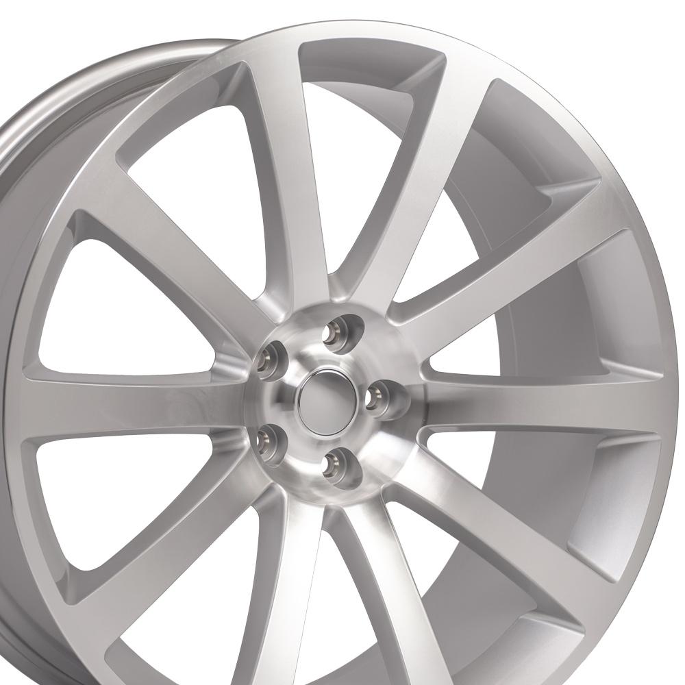 22x9 OE Wheels CL02 Silver Machined Wheel 5x115 (18mm)