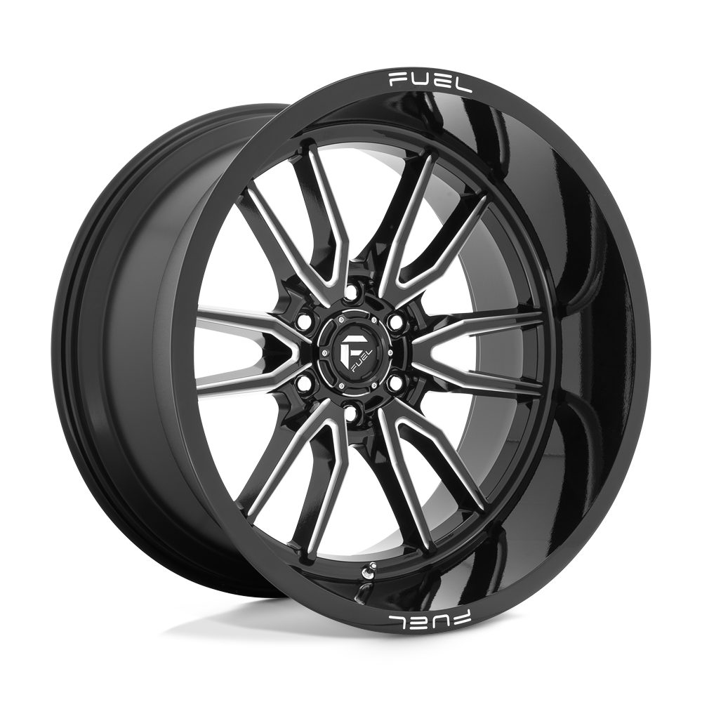 22x12 Fuel D761 CLASH Gloss Black Milled Wheel 6x5.5 (-44mm)