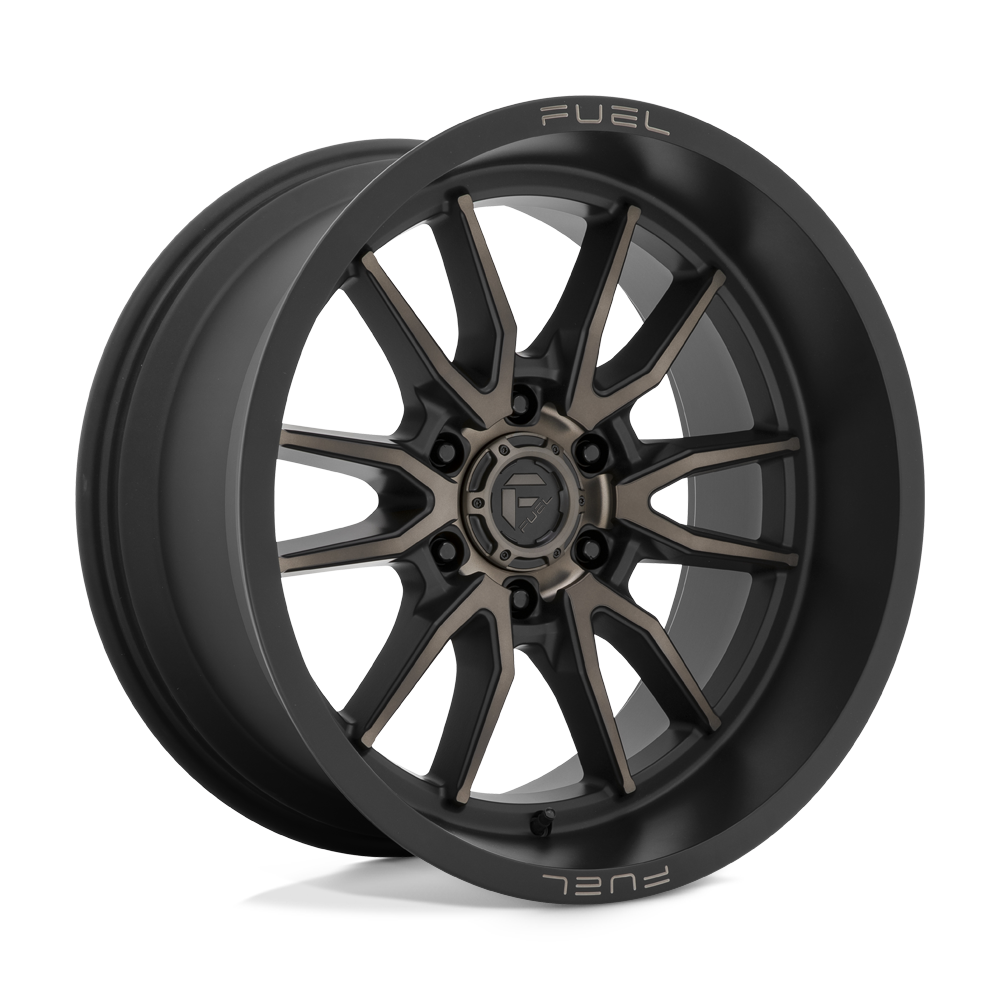 18x9 Fuel D762 Clash Matte Black Double Dark Tint Wheel 6x135 (-12mm)