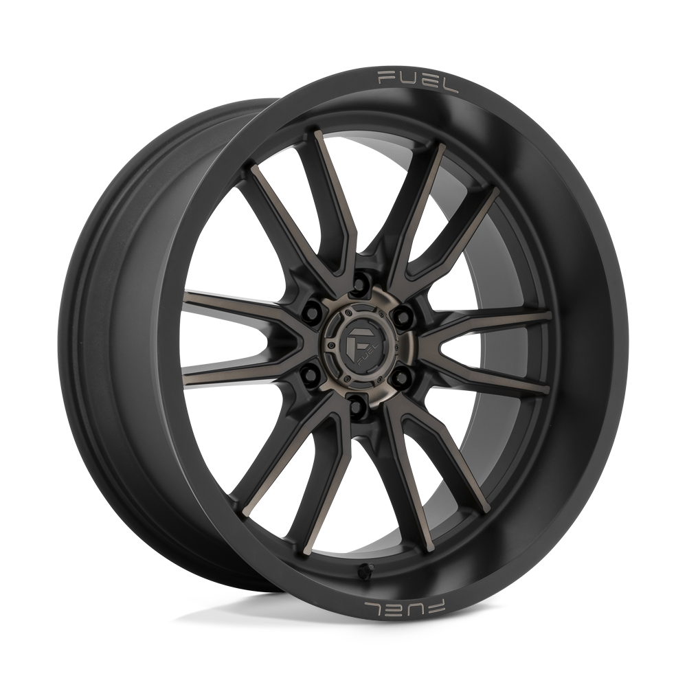 22x10 Fuel D762 CLASH Matte Black Double Dark Tint Wheel 6x135 (-18mm)