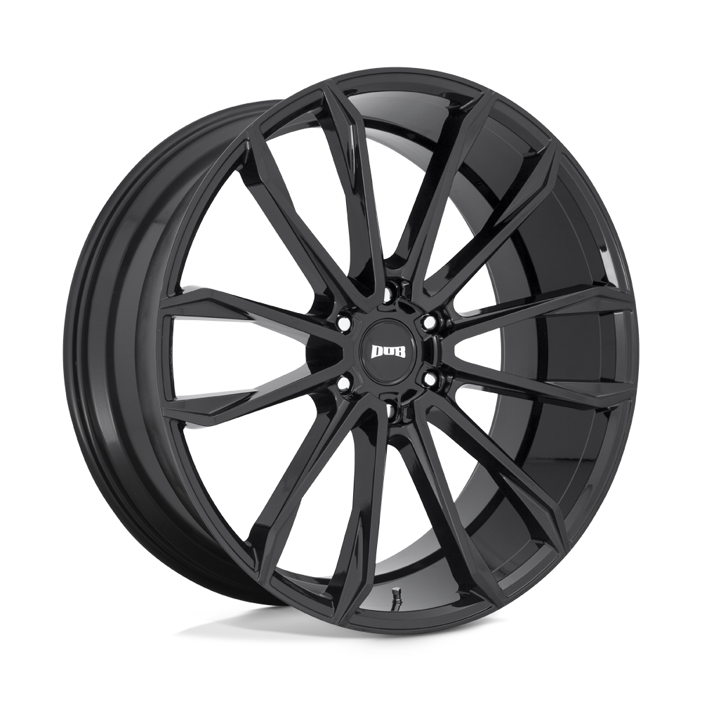 24x10 DUB S253 CLOUT GLOSS BLACK Wheel 6x135 (30mm)