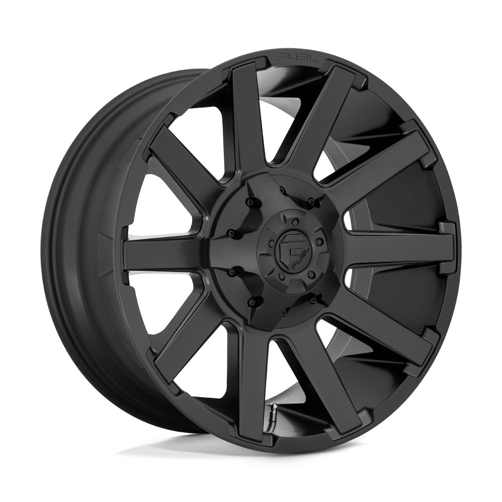 20x9 Fuel D437 Contra Satin Black Wheel 8x6.5 (1mm)