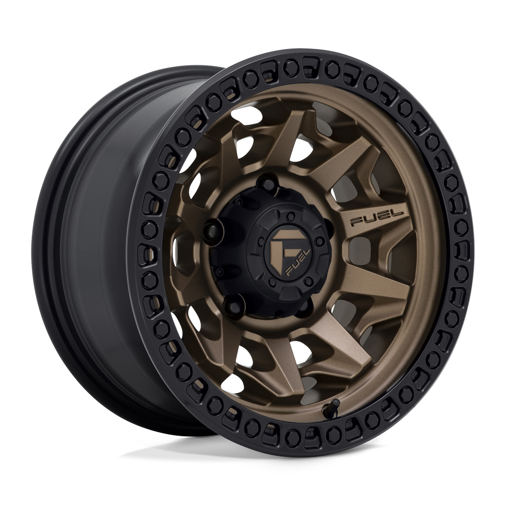 15x8 Fuel D696 COVERT MATTE BRONZE BLACK BEAD RING Wheel 5x5.5 (-12mm)