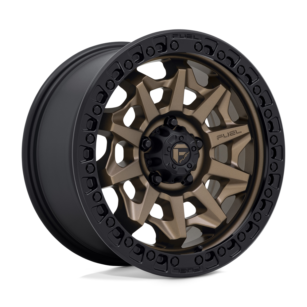 17x8.5 Fuel D696 COVERT MATTE BRONZE BLACK BEAD RING Wheel 5x120 (34mm)