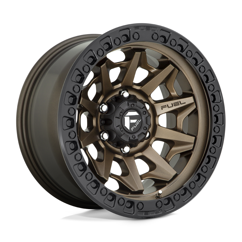 17x9 Fuel D696 COVERT MATTE BRONZE BLACK BEAD RING Wheel 6x135 (-12mm)