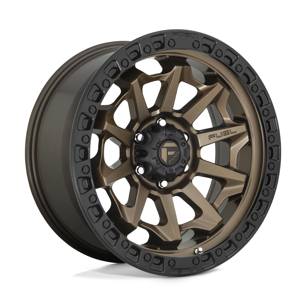 18x9 Fuel D696 COVERT MATTE BRONZE BLACK BEAD RING Wheel 5x5 (-12mm)