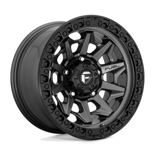 17x9 Fuel D716 Covert Matte Gunmetal Black Bead Ring Wheel 5x150 (-12mm)