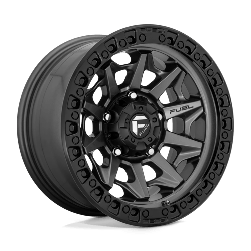 17x9 Fuel D716 Covert Matte Gunmetal Black Bead Ring Wheel 5x150 (-12mm)