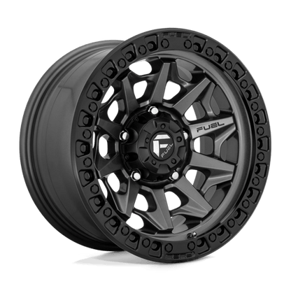 17x9 Fuel D716 Covert Matte Gunmetal Black Bead Ring Wheel 5x150 (-12mm)