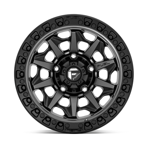 17x9 Fuel D716 Covert Matte Gunmetal Black Bead Ring Wheel 5x150 (-12mm)