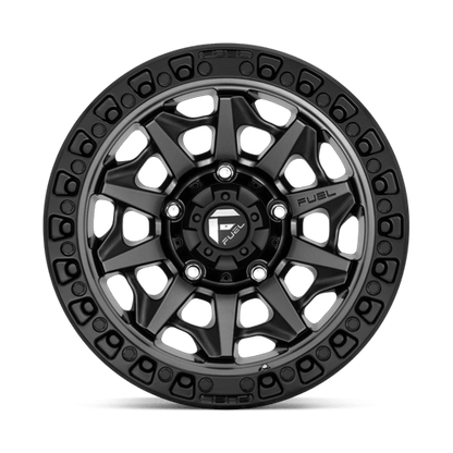 17x9 Fuel D716 Covert Matte Gunmetal Black Bead Ring Wheel 5x150 (-12mm)