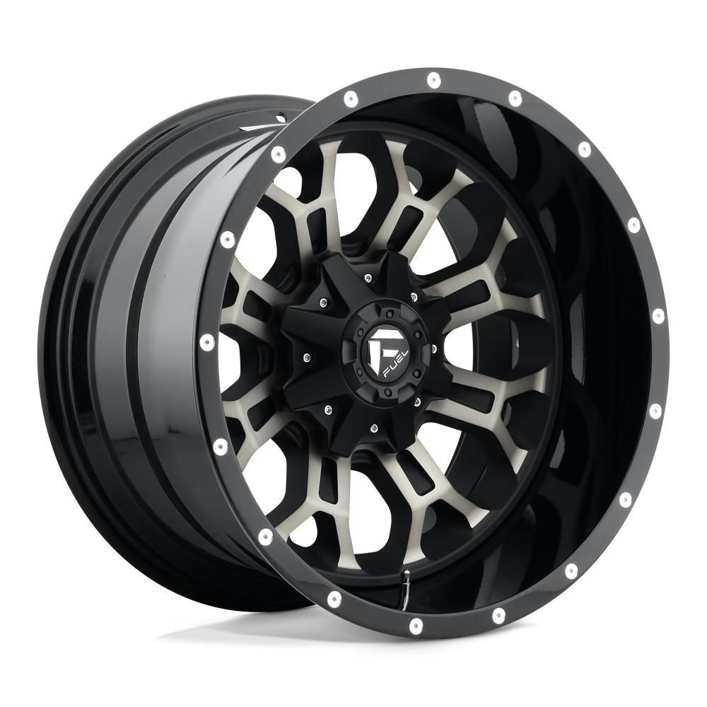 22x12 Fuel D561 Crush Black & Machined Wheel 6x5.5/6x135 (-44mm)