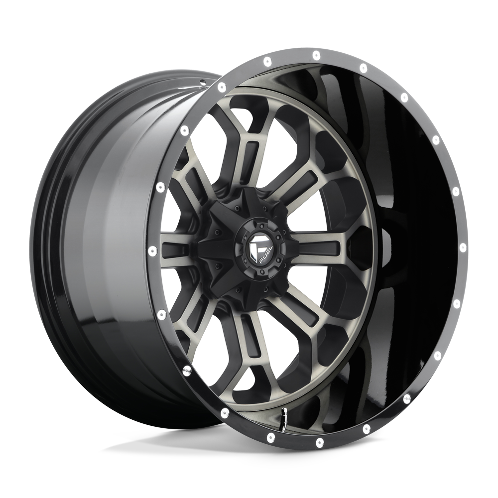 22x12 Fuel D561 Crush Black & Machined Wheel 8x170 (-44mm)