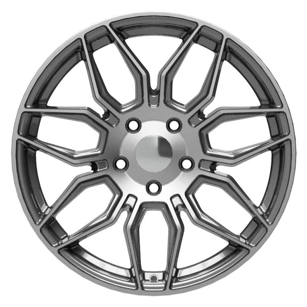 18x8.5 OE Wheels CV03C Gunmetal Machined Wheel 5x4.75 (56mm)