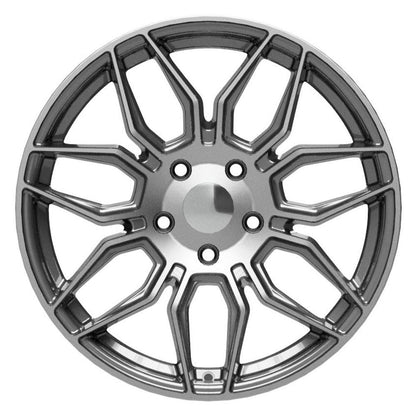 18x8.5 OE Wheels CV03C Gunmetal Machined Wheel 5x4.75 (56mm)