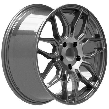 18x8.5 OE Wheels CV03C Gunmetal Machined Wheel 5x4.75 (56mm)