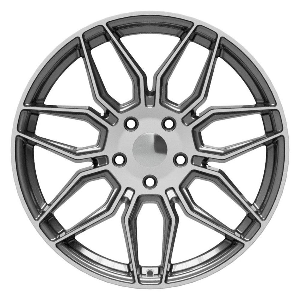 19x10 OE Wheels CV03C Gunmetal Machined Wheel 5x4.75 (79mm)