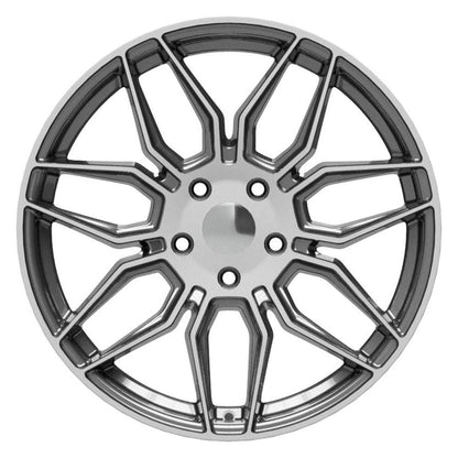 19x10 OE Wheels CV03C Gunmetal Machined Wheel 5x4.75 (79mm)