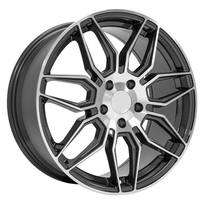 19x8.5 OE Wheels CV03D Gunmetal Machined Wheel 5x120 (52mm)