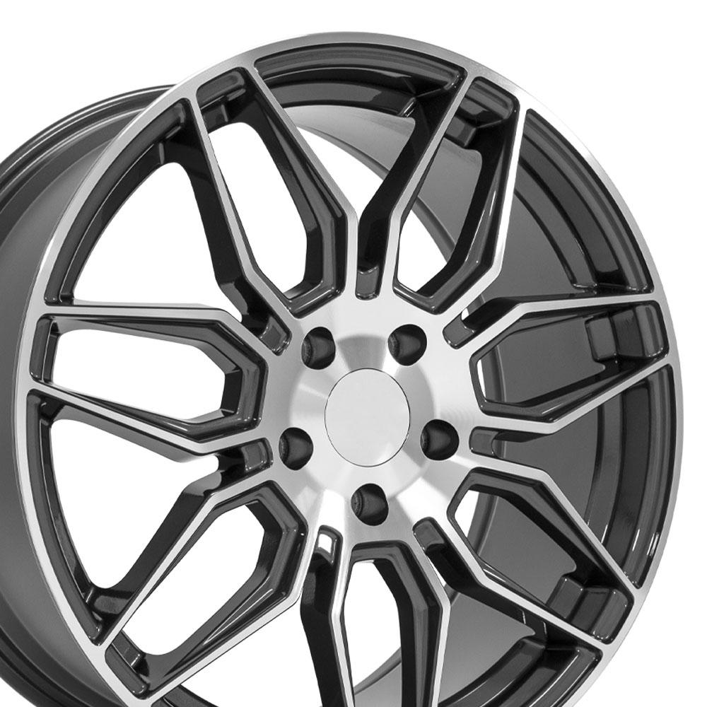 19x8.5 OE Wheels CV03D Gunmetal Machined Wheel 5x120 (52mm)
