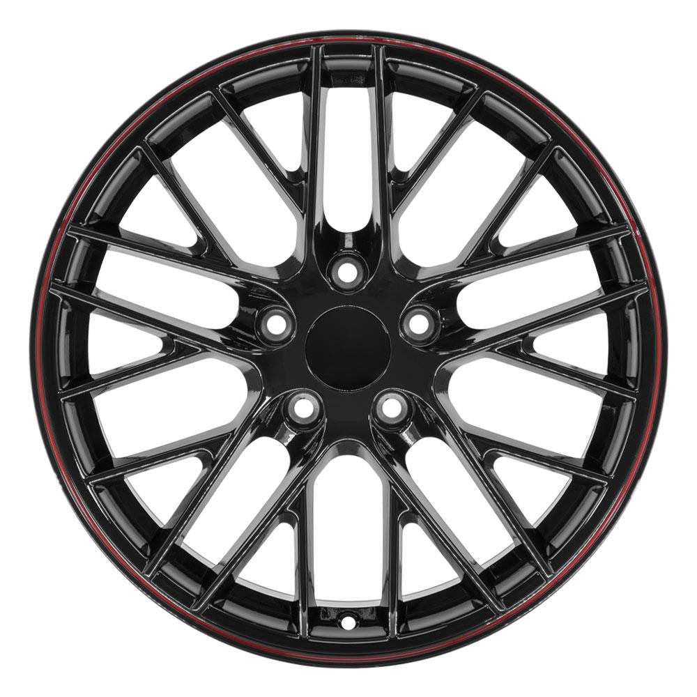 18x8.5 OE Wheels CV08B Gloss Black Wheel 5x4.75 (56mm)