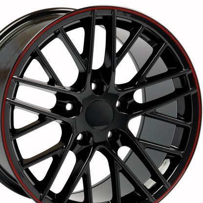 18x8.5 OE Wheels CV08B Gloss Black Wheel 5x4.75 (56mm)