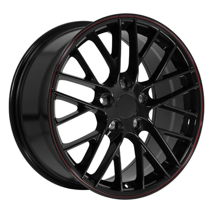 18x8.5 OE Wheels CV08B Gloss Black Wheel 5x4.75 (56mm)