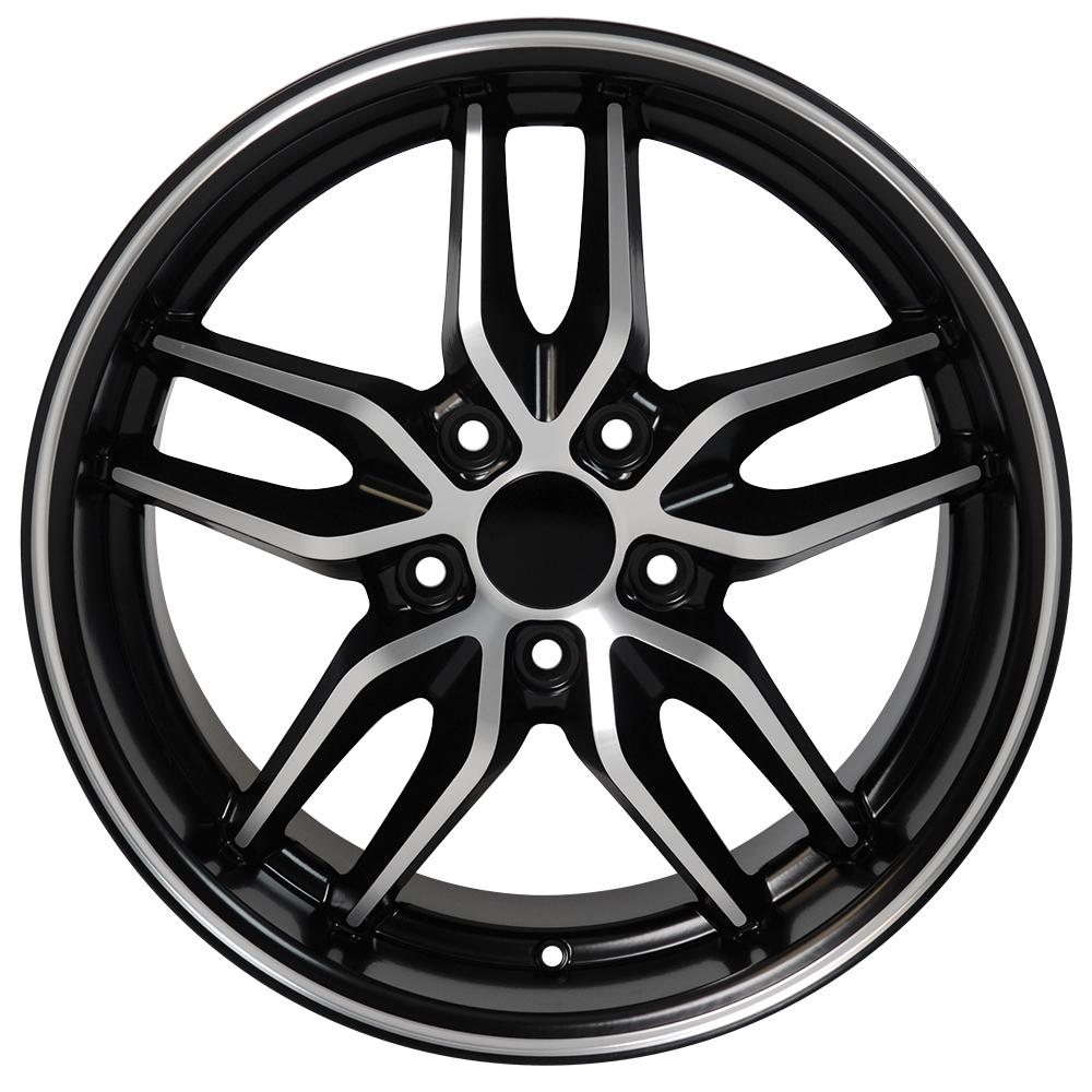 17x9.5 OE Wheels CV18A Satin Black Machined Wheel 5x4.75 (54mm)