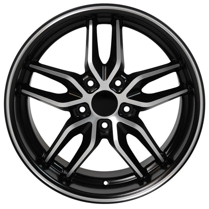 17x9.5 OE Wheels CV18A Satin Black Machined Wheel 5x4.75 (54mm)