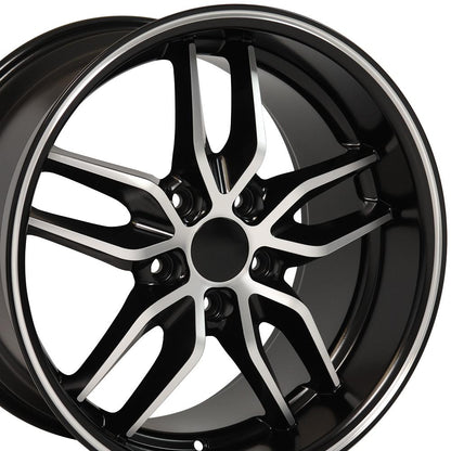 17x9.5 OE Wheels CV18A Satin Black Machined Wheel 5x4.75 (54mm)