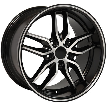 17x9.5 OE Wheels CV18A Satin Black Machined Wheel 5x4.75 (54mm)