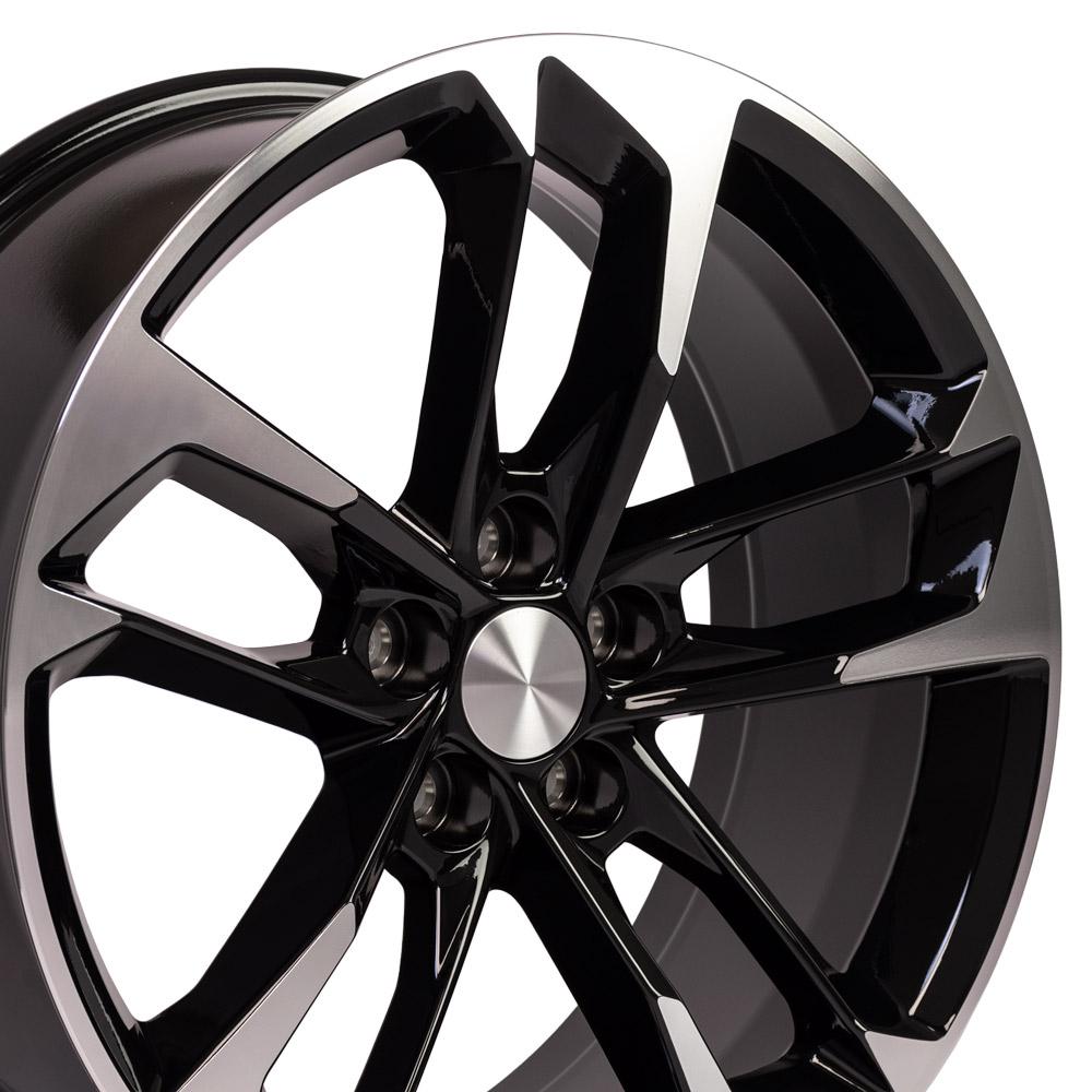 20x9.5 OE Wheels CV29 Black Machined Wheel 5x120 (39mm)