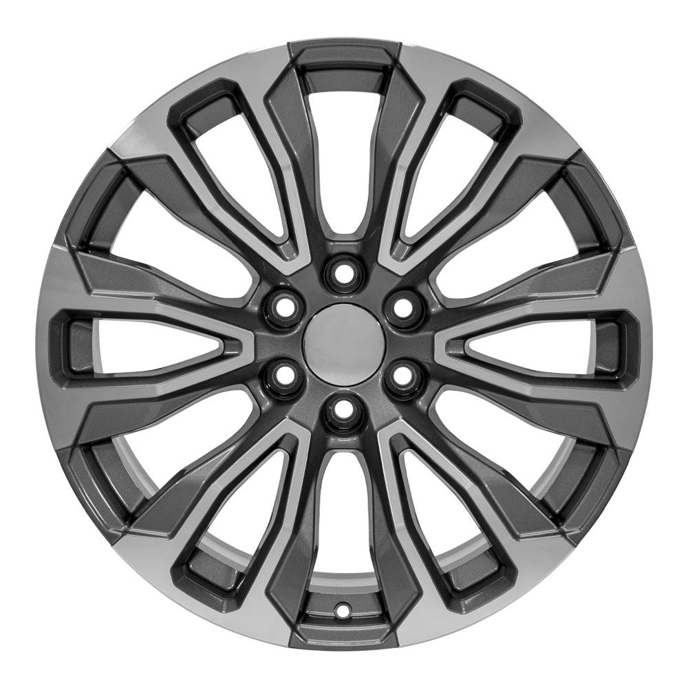 22x9 OE Wheels CV30 Gunmetal Machined Wheel 6x5.5 (28mm)
