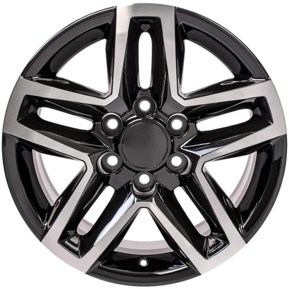 18x8.5 OE Wheels CV34B Black Machined Wheel 6x5.5 (26mm)