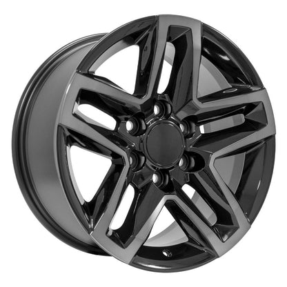 18x8.5 OE Wheels CV34B Black Machined with Tinted Clear Wheel 6x5.5 (26mm)