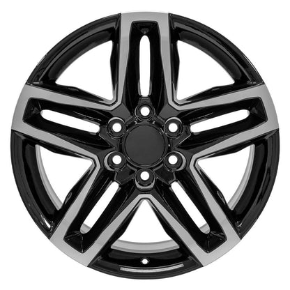 20x9 OE Wheels CV34B Black Machined Wheel 6x5.5 (26mm)