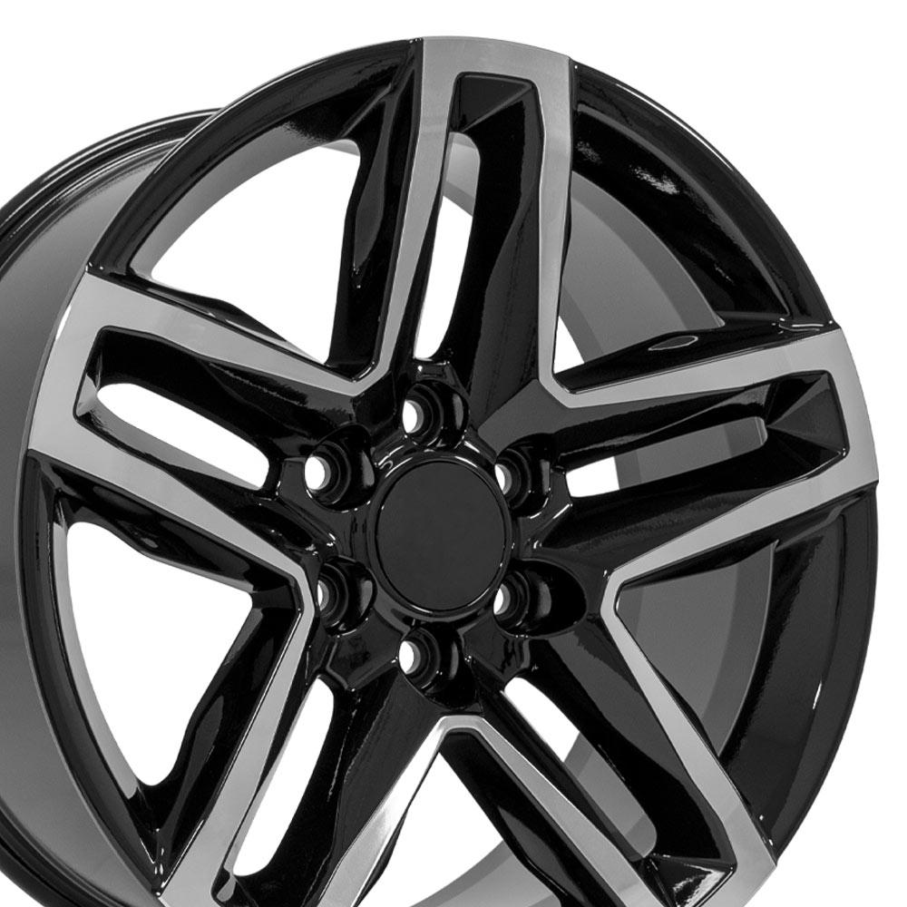20x9 OE Wheels CV34B Black Machined Wheel 6x5.5 (26mm)