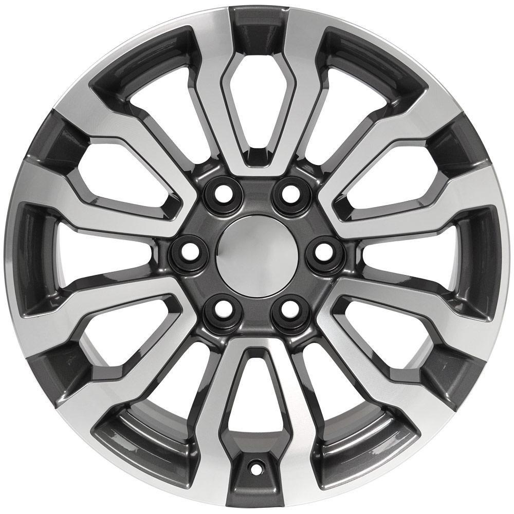 18x8.5 OE Wheels CV35 Gunmetal Machined Wheel 6x5.5 (24mm)