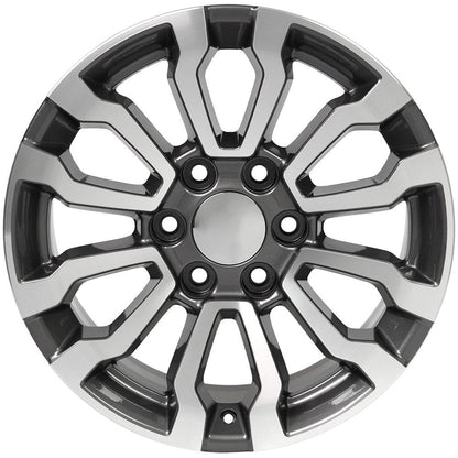 18x8.5 OE Wheels CV35 Gunmetal Machined Wheel 6x5.5 (24mm)
