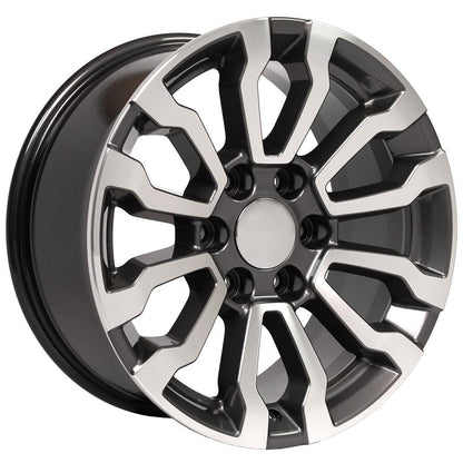 18x8.5 OE Wheels CV35 Gunmetal Machined Wheel 6x5.5 (24mm)