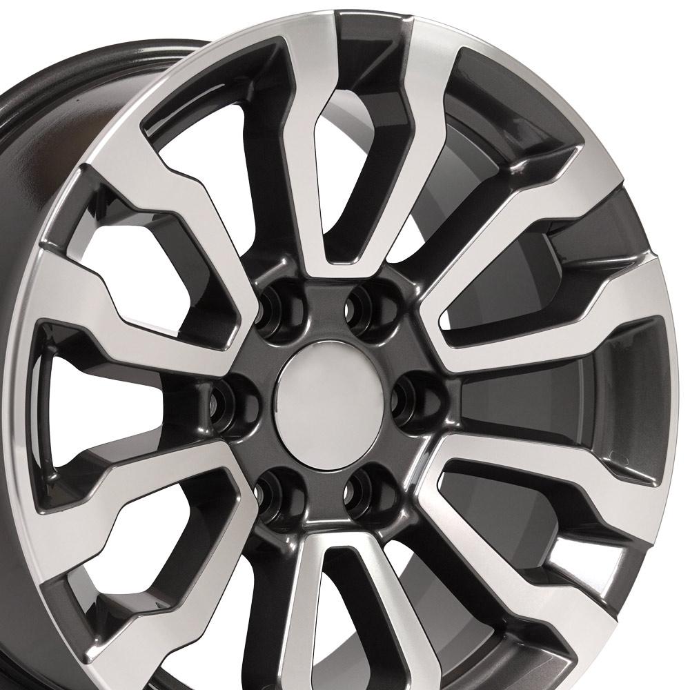 18x8.5 OE Wheels CV35 Gunmetal Machined Wheel 6x5.5 (24mm)