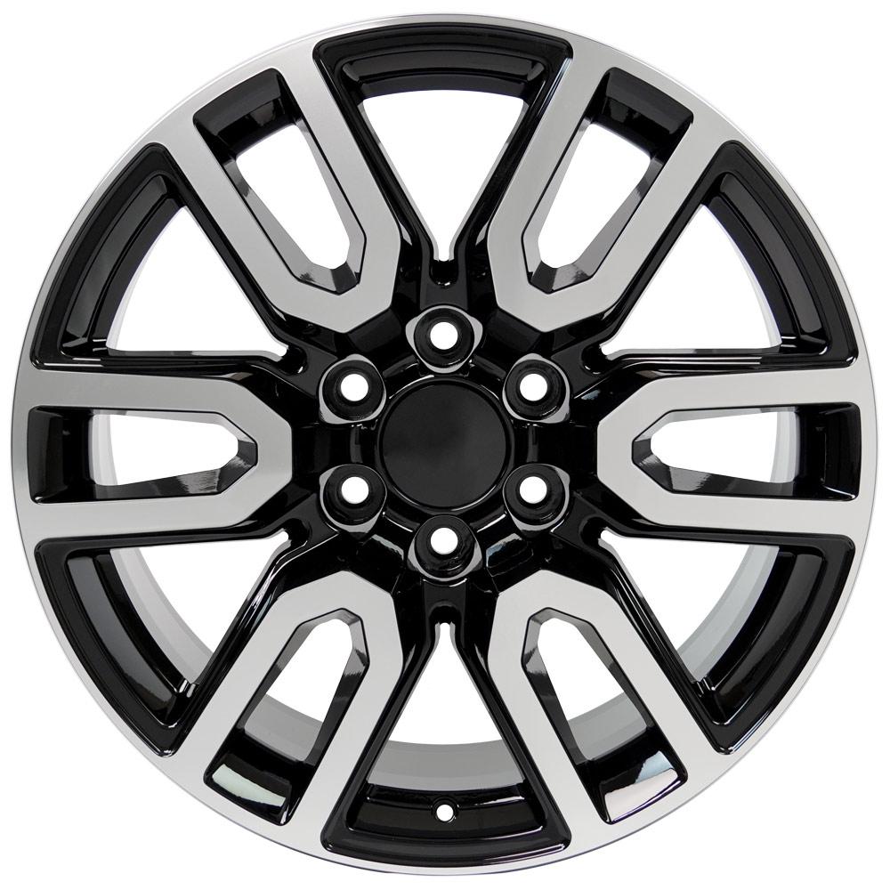 20x9 OE Wheels CV36 Black Machined Wheel 6x5.5 (24mm)