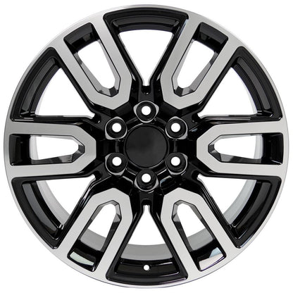 20x9 OE Wheels CV36 Black Machined Wheel 6x5.5 (24mm)