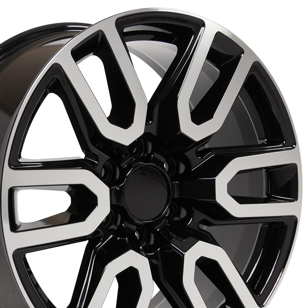 20x9 OE Wheels CV36 Black Machined Wheel 6x5.5 (24mm)
