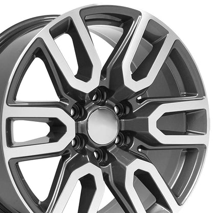 20x9 OE Wheels CV36 Gunmetal Machined Wheel 6x5.5 (24mm)